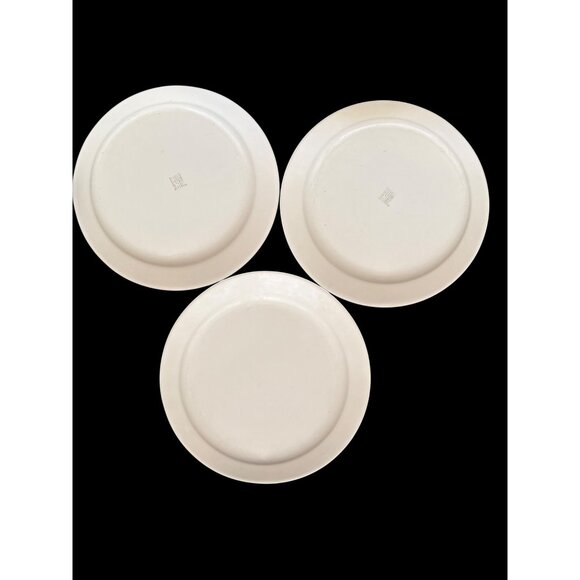 Corelle By Corning Calico Rose Floral Rim 3 Beige Dinner Plates 10.25 inch USA - Picture 2 of 6